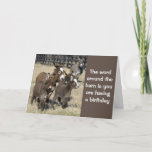 **60th BIRTHDAY HUMOR FROM DONKEYS NO LESS** Card<br><div class="desc">MUTUAL BIRTHDAYS can be a lot of FUN especially if it is a gooooood friend or a very close relative! Let him or her know "this year" how glad U R that it is a shared day for the both of you! AND Remember you can change the AGE and the...</div>