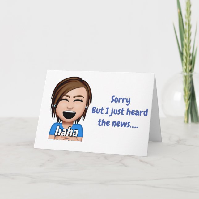 ***60th BIRTHDAY*** HUMOR HAPPY BIRTHDAY Card (Front)