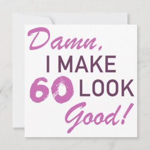 60th Birthday Humour Card