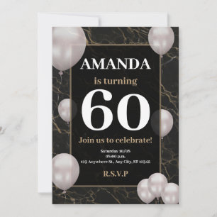 60th birthday invitation