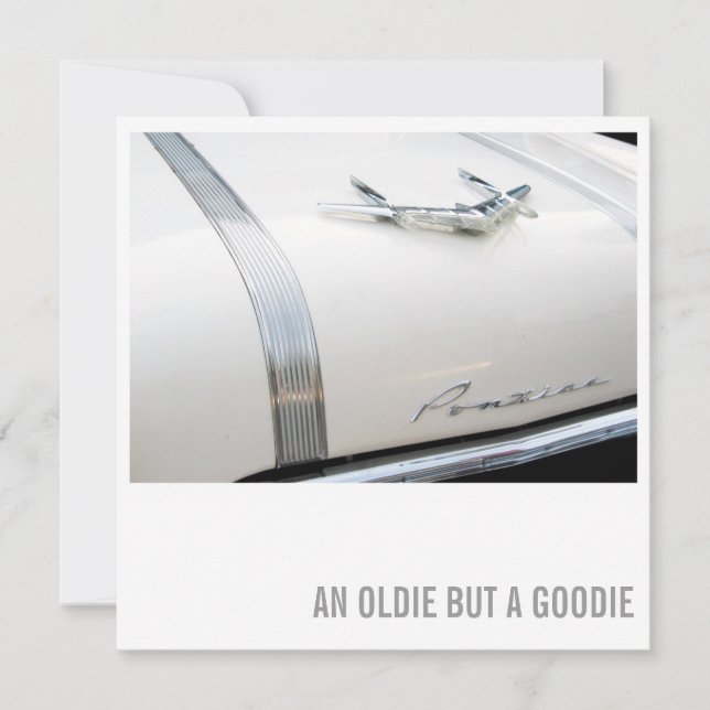 60th Birthday Invitation - Car Lover Oldie Goodie (Front)