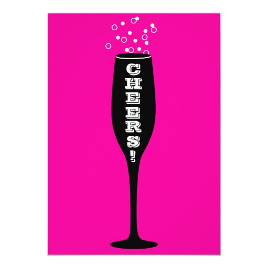 60th Birthday Invitation - champagne toast!