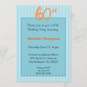 60th Birthday Invitations