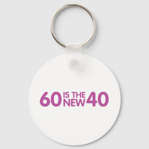 60th birthday key ring