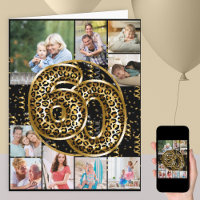 60th Birthday Leopard Print Gold Balloons Photo