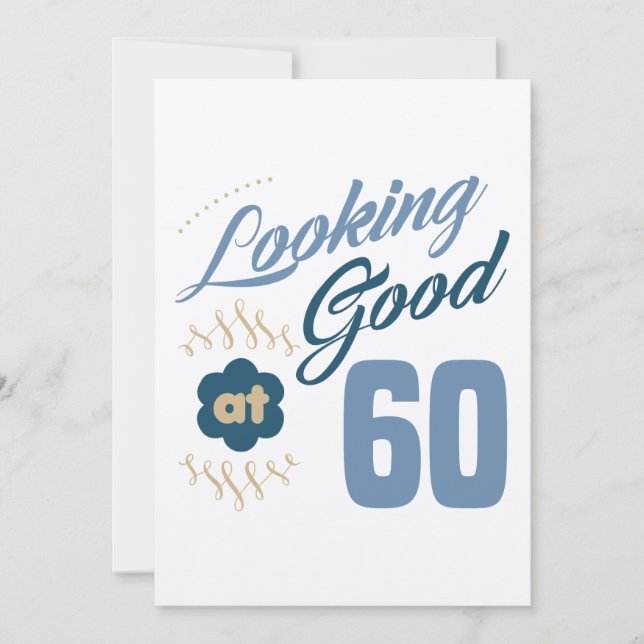 60th birthday Looking Good Card (Front)