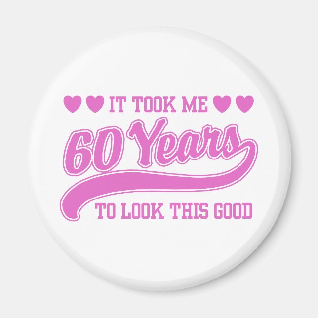 60th Birthday Magnet (Front)