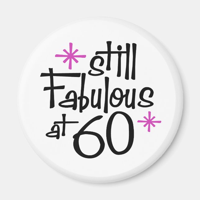 60th Birthday Magnet (Front)