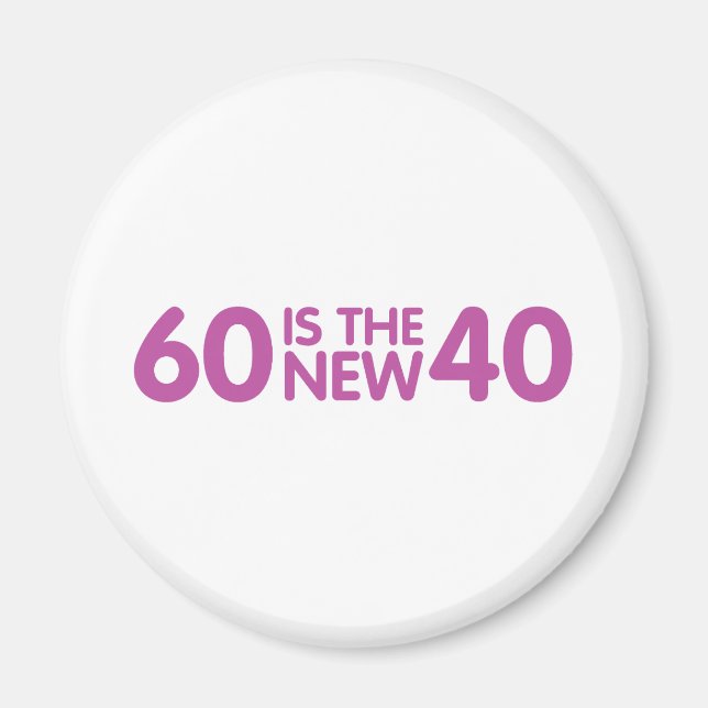 60th birthday magnet (Front)