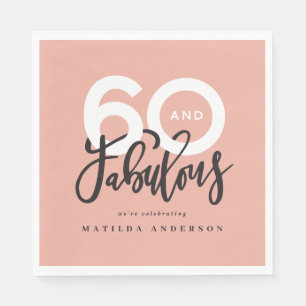 60th birthday making 60 look good modern napkin