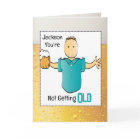 60th Birthday Male Cartoon Beer Snarky Old Age Fun