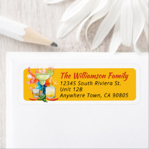 60th Birthday Mexican Fiesta Return Address