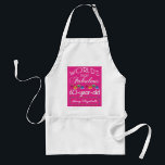 60th Birthday Most Fabulous Colourful Gems Pink Standard Apron<br><div class="desc">Celebrate the milestone birthday of your favourite senior citizen with this fun gift reminding them of how fabulous they are. White and grey lettering on deep pink background. Colourful diamond-cut gems in rainbow tones serve as accent. Customise with names, initials or other text. This series is in increments of 5...</div>