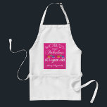 60th Birthday Most Fabulous Colourful Gems Pink Standard Apron<br><div class="desc">Celebrate the milestone birthday of your favourite senior citizen with this fun gift reminding them of how fabulous they are. White and grey lettering on deep pink background. Colourful diamond-cut gems in rainbow tones serve as accent. Customise with names, initials or other text. This series is in increments of 5...</div>