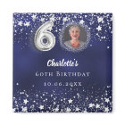 60th birthday navy blue silver stars photo