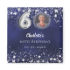 60th birthday navy blue silver stars photo