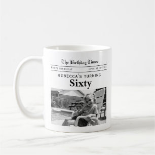 60th Birthday Newspaper Coffee Mug