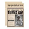 60th Birthday Newspaper Cover Humour Custom Photo