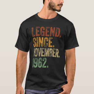 60th Birthday November Born 60 Years Legend Since T-Shirt