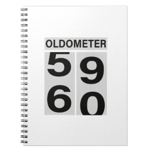 60th Birthday OLDOMETER Notebook