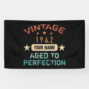 60th Birthday Party 1962 Add Your Name Banner