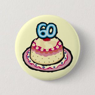 60th Birthday Party Button