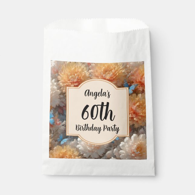 60th Birthday Party Favour Bags (Front)