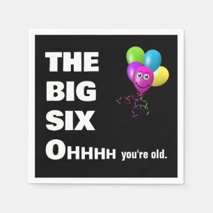60th Birthday Party Getting Old Humor Napkin