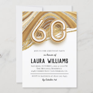 60th Birthday Party Invitation