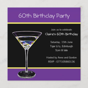 60th Birthday Party Invitation