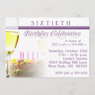 60th Birthday Party Invitation