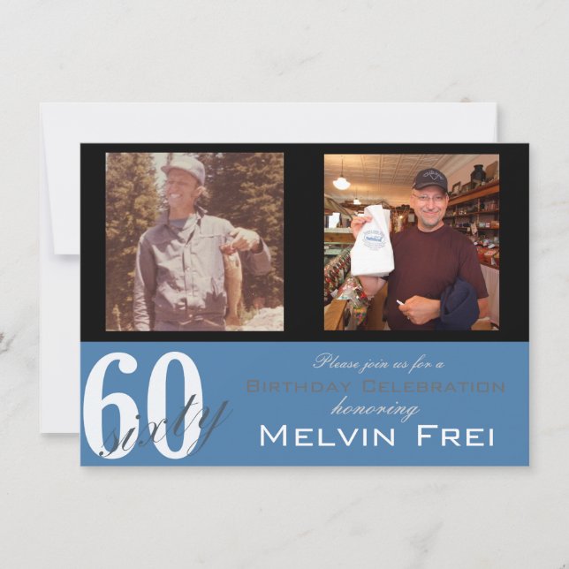 60th Birthday Party Invitation (Front)