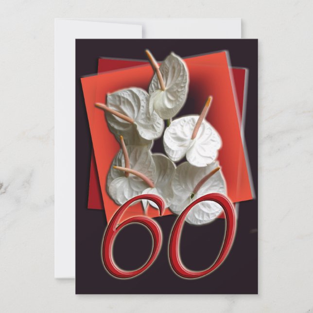 60th Birthday Party Invitation (Front)