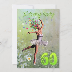 60th Birthday party invitation