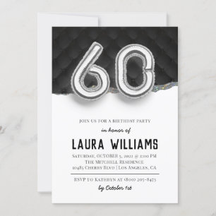 60th Birthday Party Invitation