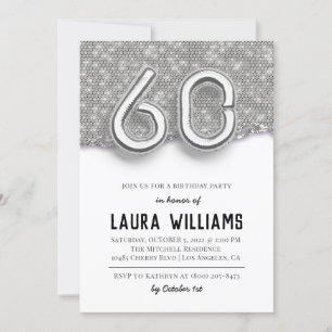 60th Birthday Party Invitation