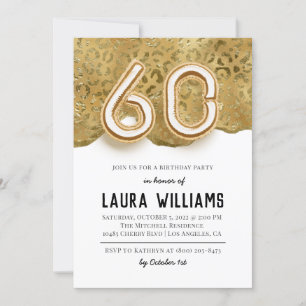 60th Birthday Party Invitation