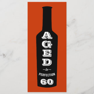 60th Birthday Party Invitation Aged to Perfection