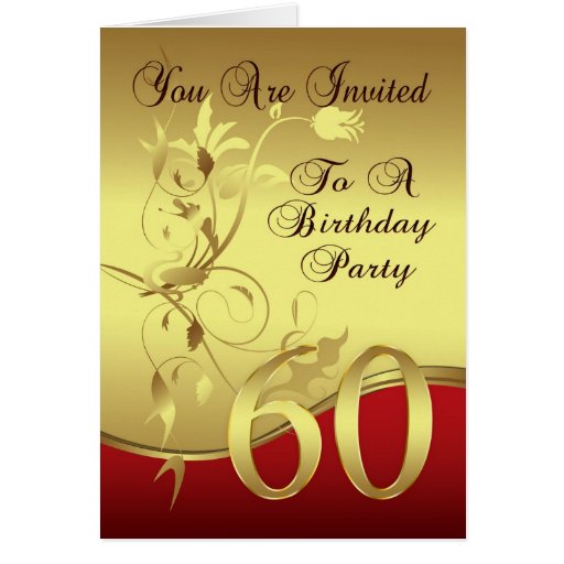 60Th Birthday Invitation Card 7