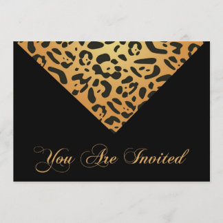 60th Birthday Party Invitation in Leopard