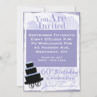 60th Birthday Party Invitations