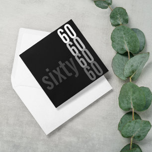 60th Birthday Party Invitations