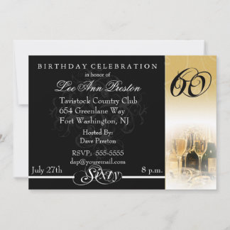 60th Birthday Party Invitations