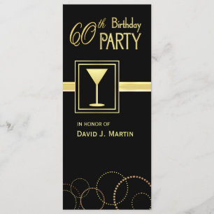 60th Birthday Party Invitations - Surprise Party