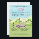 60th Birthday Party Lady Golfer Theme Invitation<br><div class="desc">This festive and colourful 60th Birthday Party Invitation (which can easily be changed to accommodate any age) has a Golf theme and it's perfect for that Golf Gal in your life. Much to personalise to make appropriate for your own event. We have all the ingredients to make it a special...</div>