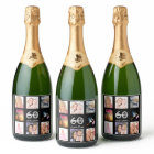 60th birthday party photo collage black