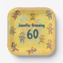 60th birthday party Retro born in the 60's Hippy