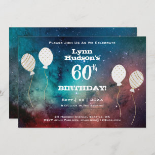 60th Birthday Party. With Name, Invitation
