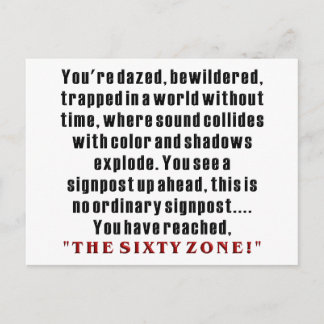 60th Birthday Postcard