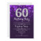 60th Birthday - Purple Silver